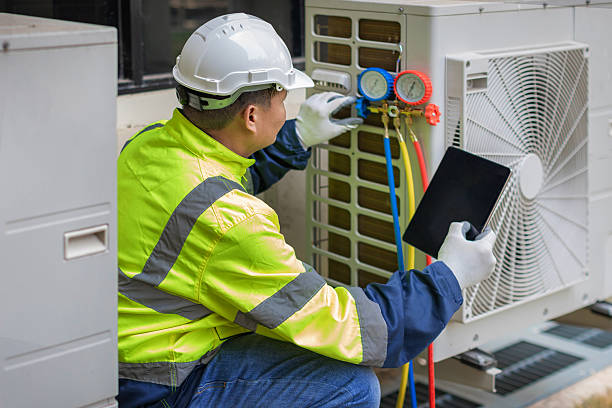 Professional Air Conditioning Repair technician working in Vanderbilt, PA